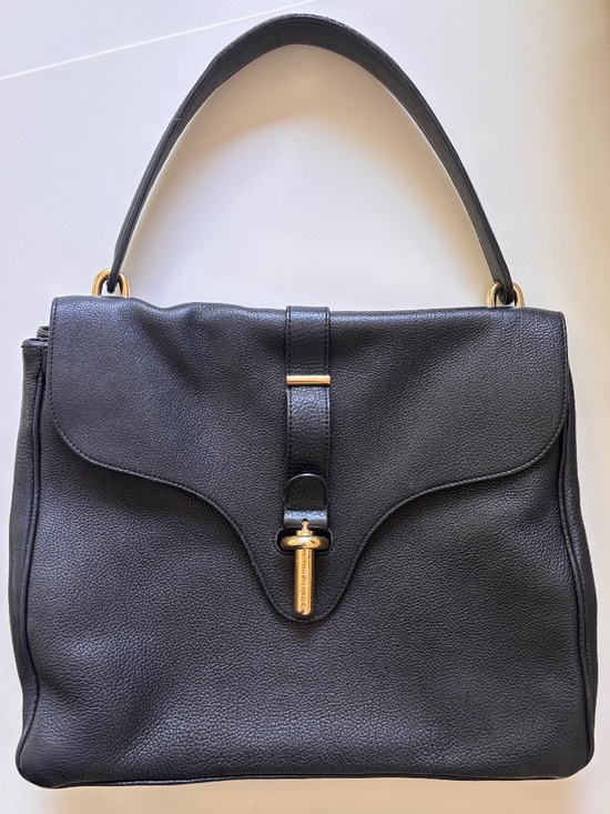 Balenciaga Handbags - Balenciaga Black pebbled leather shoulder bag, good condition